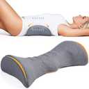 Cozyhealth Lumbar Support Pillow for Sleeping Memory Foam Lumbar Support Cushion for Lower Back Pain Relief, Back Support Bed Pillow Waist Support (Dark Grey)