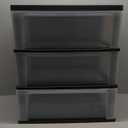 IRIS USA Plastic Drawer Storage Organizer Rolling Cart, with Wheels Casters, 3-Drawers, for Art Craft Supplies Bathroom Dorm Bedroom Laundry Room, Wide, Black