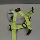 ChalkLit Light Up Dog Harness, No Pull Led Dog Harness Glow-in-The-Dark for Night Walking, USB Rechargeable Lighted Safety Vest for Medium Large Dogs, Adjustable Soft Mesh Fully Illuminated(Green, XL)