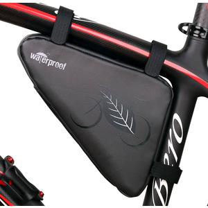 NDakter Bike Bicycle Frame Storage Bag, 2L Waterproof Bicycles Triangle Pouch, Cycling Pack for Phone, Wallet, Keys, Tools, Accessories, Bikes Front Tube Bag for Mountain Road Bike, MTB
