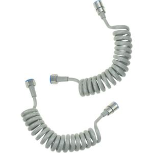 2 Pieces 304 Stainless Steel Flexible Telescopic Shower Telephone Wire Design Spring Flexible Shower Hose Spring Replacement Shower Hose for Bathroom, Toilet, Sprayer