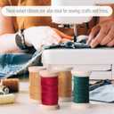 3 x AuroTrends Green Velvet Ribbon 3/8in -3Rolls, 3/8" x 15 Yd Velvet Christmas Ribbon with Wooden Spool- Thin Velvet Green Ribbon for Christmas Decoration, Gift Wrapping (Green, 3 Rolls)