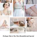 Rhinestone Belt Bridal Crystal Pearl Wedding Sash Bead Trim Women Gowns Sash (White)