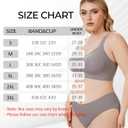 Gailife V Neck Jelly Front Closure Bras for Women Wireless Full Coverage Mastectomy Bralettes Seamless Everyday Bra (XX-Large, Grey)