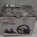 PXN PC Racing Steering Wheel, V3II USB Car Driving Simulator Race Gaming Steering Wheel with Pedals for Windows PC, PS3, PS4, Nintendo Switch, Xbox One, Xbox Series X/S (Black)