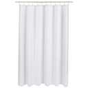 Amazon Basics Linen Style Bathroom Shower Curtain, 72" x 72", Bright White, 11.42" L x 9.45" W