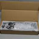 Hanging Organizer with Hooks for Doors, Includes Coat Hooks And Two Mesh Baskets for Storing Clothes, Ideal for Back of Door Use in Bathroom, Kitchen, Or Bedroom -White (Fits 4.47cm Doors)