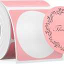 SUPVAN T50M Series Genuine Round Label Tape, Φ 50mm, Pink