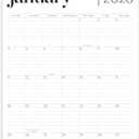 2 x Wall Calendar 2026, 12 Months, 17" x 12" Large Wall Calendar with Hanger, Thick Paper and Spiral Binding. Minimalist Design, Business Style.