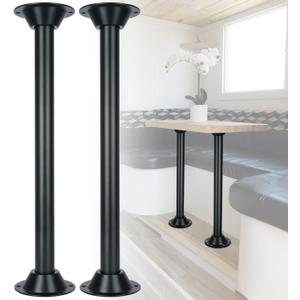29" RV Table Base Mount and RV Table Leg with Upgraded Hole Design, Aluminum Camper Table Leg Base Mount for RV Boat Camper Trailer, 2 PCS