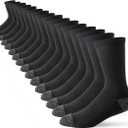 JOYNE 8 Pairs Mens Crew Cushion Socks Work Athletic Running Socks Casual Breathable Socks for Men,Sock Size:10-13 (X-Large)