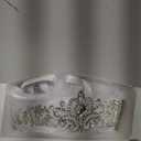 JETKONG 3 Pcs Bachelorette Party Decorations Bridal Shower Crown, Bride to Be Sash&Veil for Women Bachelorette Party Gifts, Bachelorette Party Supplies, Gifts, Favors (Silver)