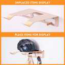 Bike Wall Mount With Shelf,Heavy-Duty Adjustable Bike Hanger,Multifunctional Wall Mount,Hold Up To 66lbs for Storage of Road,Hybrid Bikes in Garage, Home, Father Husband Birthday Gifts(Black)