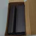 50 Pcs 6" x 2" Magnetic C Channel Label Holders with Replacement White Paper and Clear Plastic Films, Magnetic Cards Name Tags for Rack Shelf Warehouse Labels Accessories