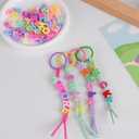 500+ Pieces 9x12mm Big Large Alphabet Letter Beads A-Z Mixed Plastic Shape Loose Beads for Jewelry Making Bracelets Necklaces Key Chains (Macaron)