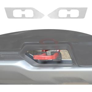 RT-TCZ for Chevy Silverado Front Bumper Tow Hook Trim Cover for Chevrolet Silverado 2019 Up Chrome Exterior Accessories 2pcs