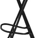 Folding Bar Stools for Adults, Portable Plastic Folding Stool with Handle, Indoor 28 inch Collapsible Stool Tall Bar stools for Kitchen Outdoor Travel (Black, H72cmxW31cm(28x12inch))