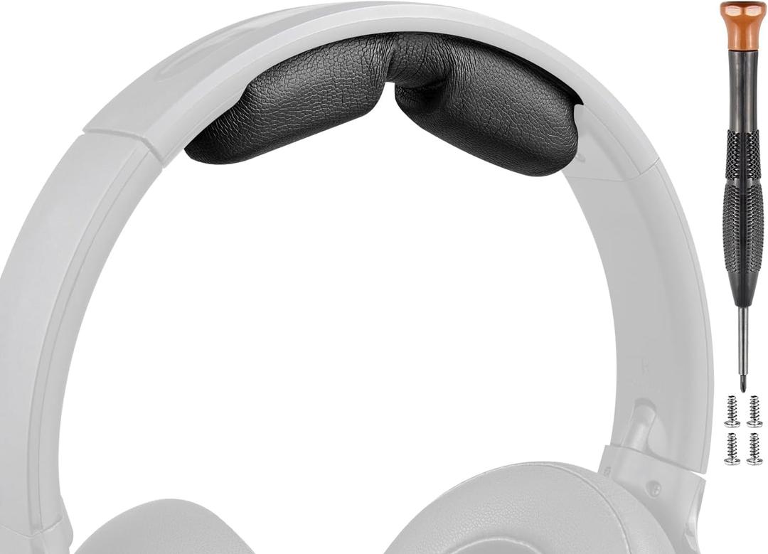 SOULWIT Headband Cover for Skullcandy Hesh 3/ANC/Evo Headphones, Replacement Headstrap Pad Repair Part - Black