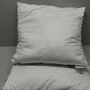 MIULEE 22x22 Pillow Inserts,Set of 2 Down Feather Throw Pillows for Couch Sofa Bed, Decorative Fluffy Throw Pillow Inserts Cotton Fabric,White