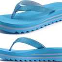 KuaiLu Women’s Flip Flops Ladies Yoga Mat Platform Thong Sandals Dressy Woman's Lightweight Summer Slip On Beach Flip Flop Sandals, Soft Cushion Footbed, Arch Support Size 7