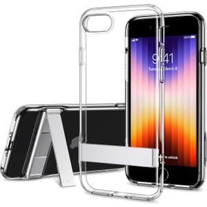 ESR for iPhone 14 Case, iPhone 13 Case with Stand, 3 Stand Modes, Military-Grade Drop Protection, Supports Wireless Charging, Slim Back Cover with Patented Kickstand for iPhone 14/13 Case, Clear
