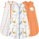 Yoofoss Baby Sleep Sack 0-6 Months Wearable Blanket for Babies 100% Organic Cotton 2-Way Zipper TOG 0.5 Toddler Sleeping Sack 3 Pack, Comfy Lightweight Sleep Sacks (Small)