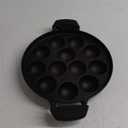 Tramontina Utsava Pre-Seasoned Cast Iron Appam Pan, 12-Hole Appe Pan with Lid, Great for Paniyaram, Takoyaki and more