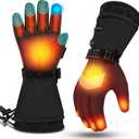 MADETEC Heated Gloves for Men Women,7.4V 22.2Wh Rechargeable Battery Electric Heated Gloves,Full Touchscreen Waterproof Ski Winter Gloves for Outdoor Skiing Hunting Hiking (Medium)