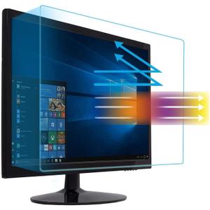 22" Anti Blue Light Anti Glare Screen Protector Fit For Diagonal 22" Desktop Monitor 16:10 Widescreen, Reduce Glare Reflection and Eyes Strain, Help Sleep Better (18.66" W x 11.69" H) (22 Inch)