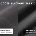 LazBlinds 100% Blackout Roller Shades, No Tools No Drill Cordless Blinds for Windows, Thermal Insulated UV Protection Privacy Window Shades for Bedroom (48''W x 72''H, Black)