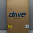 Drive Medical Overbed Table with Wheels, Woodgrain Top, Silver Vein, 1 Count