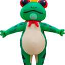 Animal Inflatable Costume Adult, Funny Blow Up Suit for Halloween Cosplay Party, Unisex Outfit - Frog, Shark, Tiger