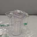 DaYammi Measuring Cups 4-Piece, Unbreakable Food-Grade Plastic Measuring Cup for Dishwasher, 1/2/4/8-Cup Nesting Liquid Measuring Cups for Prepping, Baking, Cooking, Readable Markings, Clear