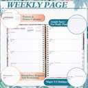 2025 Planner Weekly and Monthly, July.2025 - June.2026, Hardcover Monthly with Tabs for Home School & Office, A5(6.5" x 8.5"), Strong Twin-Wire