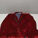 THWEI Mens Velvet Blazer Sport Coat Tuxedo Jacket for Prom Wedding Party Dinner Size XXL Polyester
