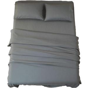 SONORO KATE Bed Sheet Set Super Soft Microfiber 1800 Thread Count Luxury Egyptian Sheets 18-Inch Deep Pocket Wrinkle and Hypoallergenic-4 Piece(King Dark Grey)