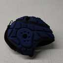 COOLOMG Soft Shell Flag Football Helmet 7v7 Rugby Helmet Scrum Cap Soccer Padded Headgear Adjustable Head Protector for Youth Kids Adults (Large, Navy Blue)