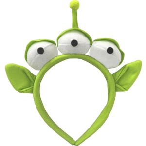 Sheliky Green Ears Headband Plush Monster Headbands Women Teens Halloween Dress Up Christmas Theme Party Costume Accessories (02)