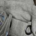 Emery Linen Grommet Blackout Curtain 63x50 inch, 2 Panel