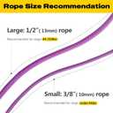 Fida Durable Slip Lead, 6 FT x 1/2" Heavy Duty Rope Leash for Large, Medium Dogs, No Pull Pet Training Leash with Highly Reflective, Purple