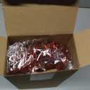 12 Pcs Glitter Christmas Picks Decoration Artificial Berry Branches Pine Needles Spray and Poinsettia Flowers Christmas Tree Ornaments for Xmas Decor Wreaths Wreath Vase Fillers(Burgundy)