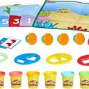 Play-Doh Create & Count Numbers Playset with 6 Double-Sided Playmats, 10 Counting Flashcards & 6 Cans, Back to School Classroom Supplies, Preschool Toys, Ages 2+ 
