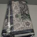 Washable 3x5 Entryway Area Rugs: Ultra Soft Low Pile Carpet for Kitchen Nursery Indoor Light-Weight Doormat Anti-Slip Cozy Rug for Living Room Bedroom Small Vintage Floor Mat Home Decor(3x5,Black)