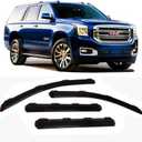 in-Channel Window Visors Rain Guards Compatible with Chevrolet Chevy Tahoe GMC Yukon 2016-2020 Side Window Deflectors Vent Visor Sun Shade Car Truck Accessories 4pc Smoke Tinted