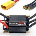 FLYCOLOR 150A ESC 2-6S Waterproof Brushless Electronic Speed Controller with 5.5V/5A BEC and XT90 6.0mm Banana Head Connector for Model Ship RC Boat
