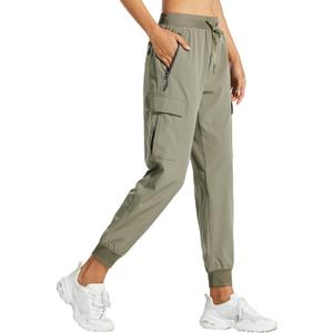 Libin Women's Cargo Joggers Lightweight Quick Dry Hiking Pants Athletic Lounge Casual Travel Petite/Regular/Tall (Large)