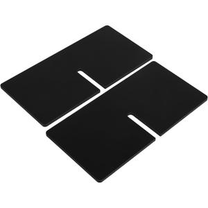 Acrylic X-Shaped Small Book Stand Black, Open Bookstand and Magazine Holder for Desk Display, Tablet and Cookbook Presentation, Home and Office Reading Easel