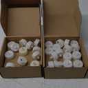 Flameless Candles, 100-Pack Tea Lights Candles Battery Operated Bulk, Flameless Tealight Candles, LED Tea Lights for Christmas Halloween Wedding Fall Decor, 1.5'' D X 1.25'' H, Warm Yellow