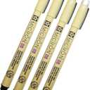 Sakura Pigma Micron 08 Black Pen 0.5mm Line Width Pack of 4 (08)