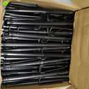 AHRLHR 10 Pack String Light Poles, Outdoor String Light Pole 10 ft Forked Metal Light Pole with Adjustable Outdoor Light Stand, Deck, Backyard, Garden, Wedding, Rustproof and Sturdy with Hooks.